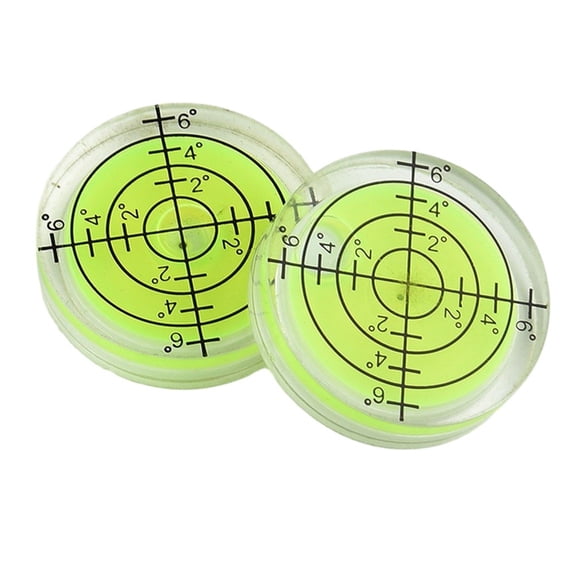 Homena =2pcs Mini Bubble Level 327mm Horizontal Precision Bubble Level Circular Inclinometer=Bullseye=Spirit Level For Desktop Wooden