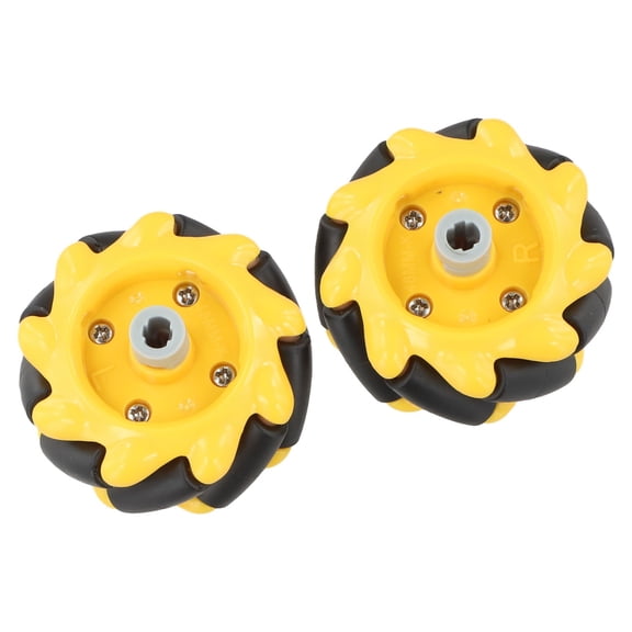 Homena 2pcs Omnidirectional Wheel Left + Right Wheel For Mecanum Wheel 48mm Omnidirectional Wheel DIY Smart Robot Car Accessories