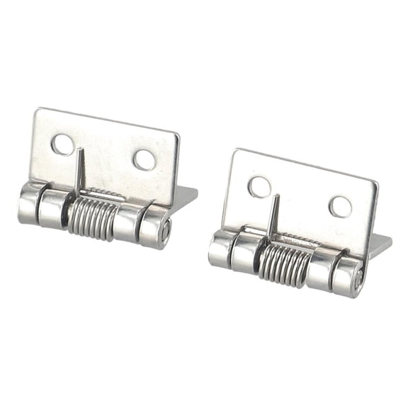 Homena 2pcs Self Closing Spring Door Hinge Chassis Door Closer Automatic Rebound Hinge Stainless Steel Furniture Hinge Hardware 