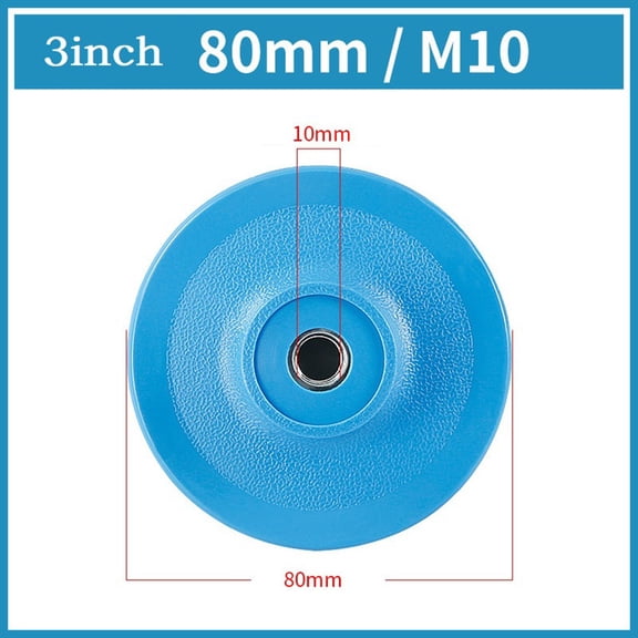 Homena 3/4 Inch Polishing Pad Sanding Disc Backing Pad Self-adhesive Disc Angle Grinder Tray M10 -M16 Thread Polishing Discs