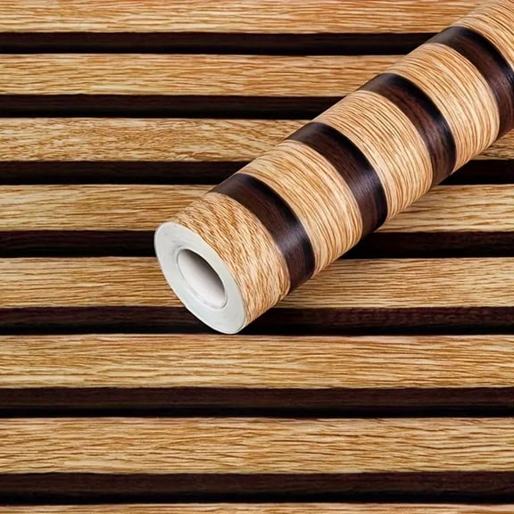 Homena 3 Meters PVC Wall Renovation Stickers with Wood Grain Effect for Interiors