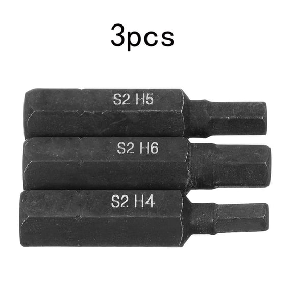 Homena 3 Pcs Hexagon Screwdriver Bits 8mm Hex Shank 36mm Hand Tools For Driver Set H4 H5 H6 Professional Hand Tools