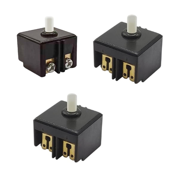 Homena 3 Pieces Replacement Push Button Switch for For bosch For GWS6100 Angle Grinder Polisher Compatible Switch Parts for Power Tools
