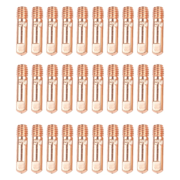 Homena 30PCS 0 030 (0 8mm) Copper Contact Tips for For Mig Welding with For 15AK Torch Designed for Optimal Electrical Conductivity
