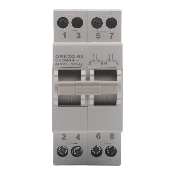 Homena 32A Dual Power Manual Transfer Isolation Switch with 10KA Breaking Capacity