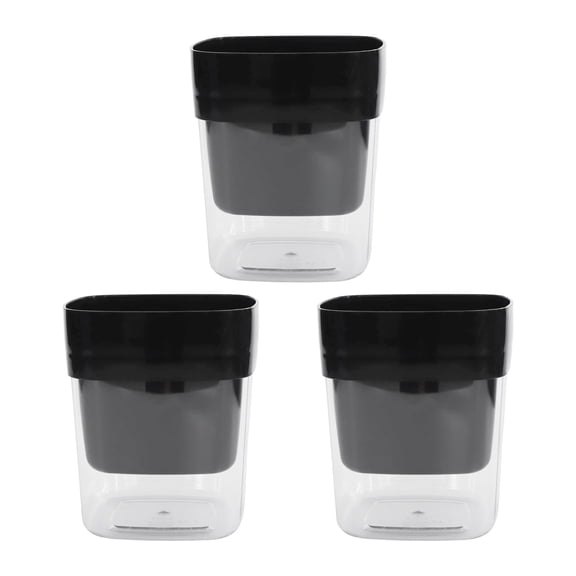 Homena 3PC Self Watering Planters with Innovative Drainage Design and Easy to See Water Level Indicator for Indoor/Outdoor Use