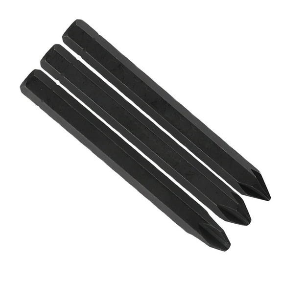 Homena 3pcs 80mm Hex Shank Cross Impact-Electric-Screwdriver Bits Set PH1 PH2 PH3