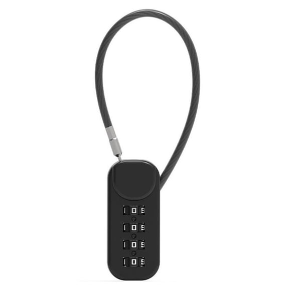 Homena 4 Digit Combination Padlock Anti-Theft Combination Padlock Zinc Alloy Steel Cable Password Lock Waterproof Luggage Cabinet Lock