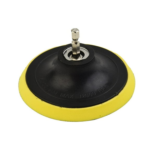 Homena 4 Inch 100mm Hook And Loop Buffing Pad Rotary Backing Pad With M10 Drill Adapter Hexagonal Drill Conversion Head Polishing Disc