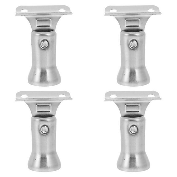 Homena 4 PCS Staircase Connector Support Joint 304 Stainless Steel Stair Railing Post Stamping Handrail Bracket Hardware Accessories