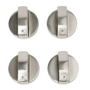 Homena 4 Pcs Stove Control Knobs Gas Hob Knob Metal Range Burner Switch Button Zinc Alloy Knobs Replacement For Stove Oven