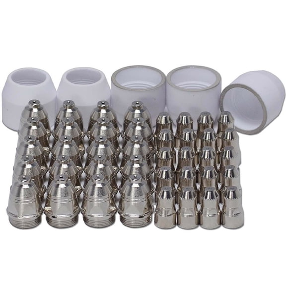 Homena 45 Pcs P-80 For Panasonic Plasma Electrode Nozzle 1.5 100Amp Plasma Cutting Torch Welding Accessories Consumables