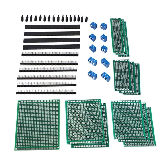 Homena 48 Piece PCB Board Set for Soldering Electronics Double Sided for DIY Projects