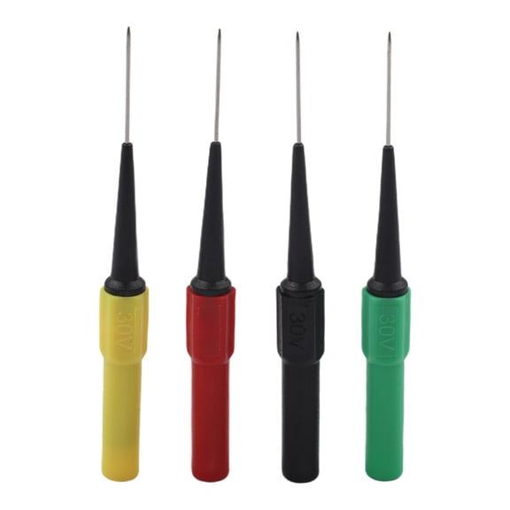 Homena 4Pack Electrical Multimeter Probes with Replaceable Needles and 4mm Banana for HVAC Vehicle Industrial Testing