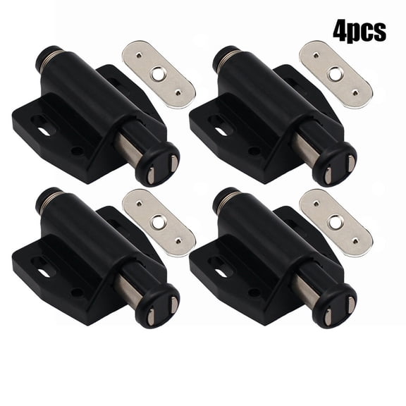 Homena 4Pcs Cabinet Door Touch Latch with Magnetic Closure Quick and Easy Pressure Activation for Wardrobes and Bathrooms