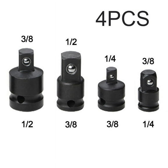 Homena 4pcs 1/4 3/8 1/2 Drive Socket-Adapter Converter Reducer Air Impact-Craftsman Socket Wrench Adapter Hand-Tools Set Repair Tools