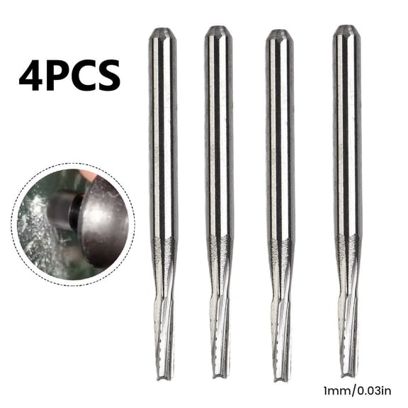Homena 4pcs 1mm Automobile Windshield Repair Tools Car Glass Tapered Carbide Drill Bits Special Maintenance Tool Power Tool Accessories