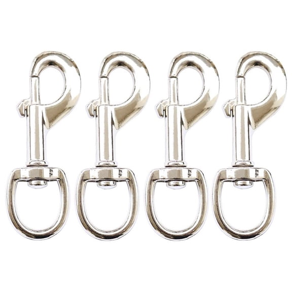 Homena 4x 3.5inch Flag Swivel Snap Hooks Flagpole Accessories 70 Pound Safe Load Garden
