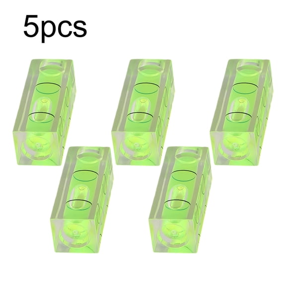 Homena 5/10pcs Mini Spirits Level Bubble Tools Precision Alignment Versatile Green Square Mini Spirits Level Frame Hanging Calibration