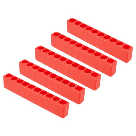 Homena 5 Pcs Bit Holder 10 Hole 1/4 Hex Shank Screwdriver Plastic Screwdriver Storage Storage Hex Shank Compatibility Storage Organize