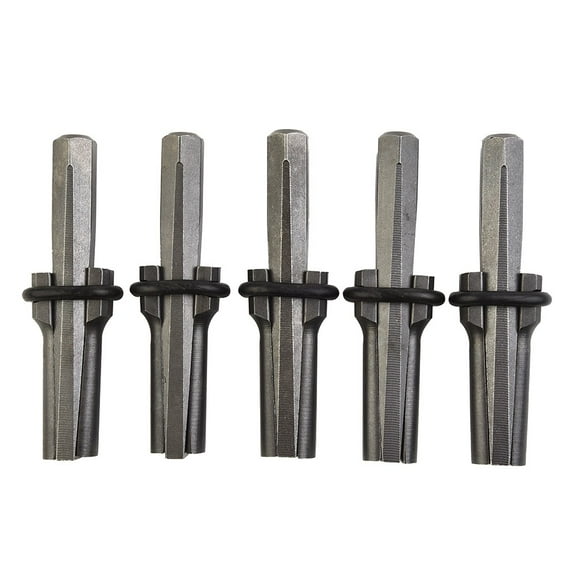 Homena 5 Set 9/16 Inch Plug Wedges Feather Shims Rock Stone Splitter Hand-Tools 14mm For Splitting Hard-Stone Rock Granite Concrete