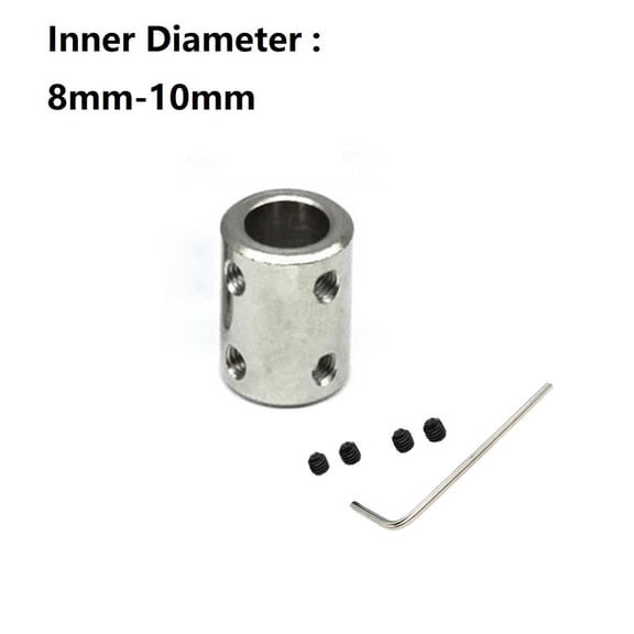 Homena 5 Sizes Shaft Coupling CNC Motor Jaw Shaft Coupler Connector Sleeve #45 Steel Transmission Connector