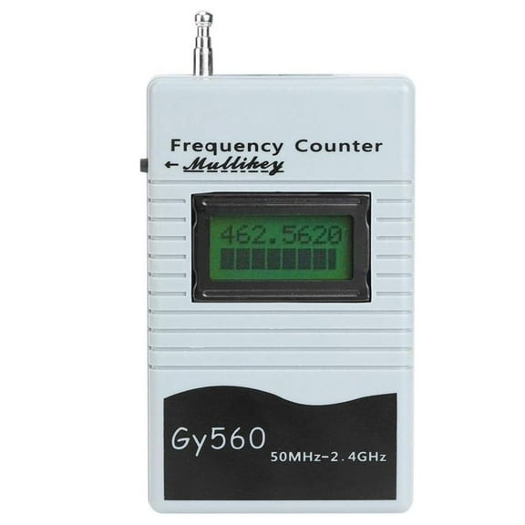 Homena 50Mhz To 2400Mhz Frequency Counter Frequency Counter Frequency Counter Gray Mini Handheld Gy560 Meter Tester Gray Mini