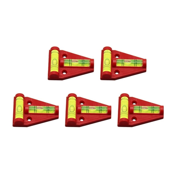 Homena 5Pcs Two Way T-Shape Mini Leveller BubbleLevel Horizontal Bubble Triangle Level PrecisionBubble Measuring Kit