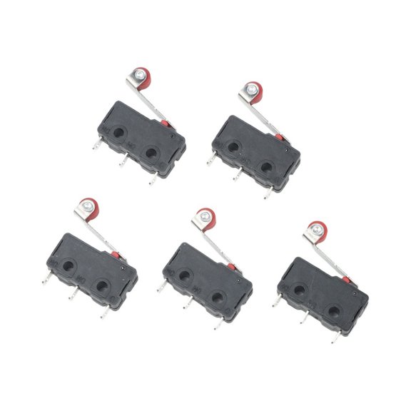 Homena 5pcs Small Limit Door Switch Button 5A 250V Self Reset 3Pin Compact Size