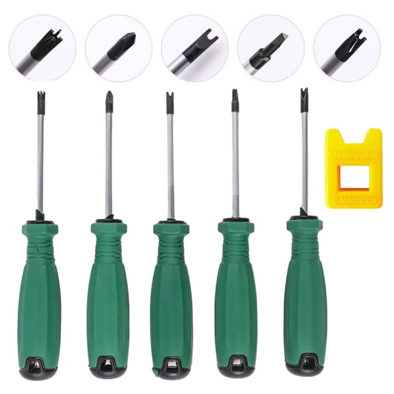 Homena 5pcs/set Special Shaped Magnetic Screwdriver Triangular U Y Inner Cross Screwdrivers Hand Tool For Home Auto Repair