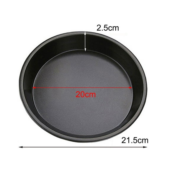Homena 6-10In Microwave Oven Pan Chip Tray Dish Pizza Bacon Baking Non-Stick Cook Tray Bakeware Supplies For Kitchen Carbon Steel