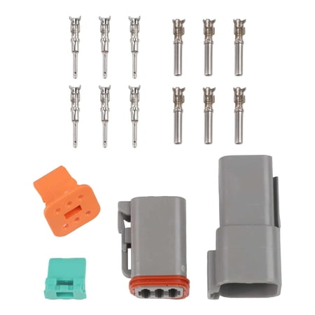Homena 6 Pin Connector Kit for DEUTSCH Waterproof Flame Retardant Automotive Use