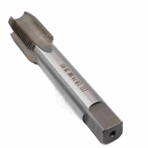 Homena 7/8"-14 UNF Right Hand Thread Tap HSS Straight Flute Tap 118mm Length 27mm Thread Head Length Handle Tools