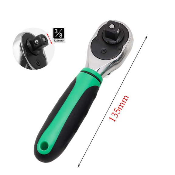 Homena 72 Tooth Quick Ratchet Wrench 1/2 1/4 3/8 Reversible Direction Two-way Socket