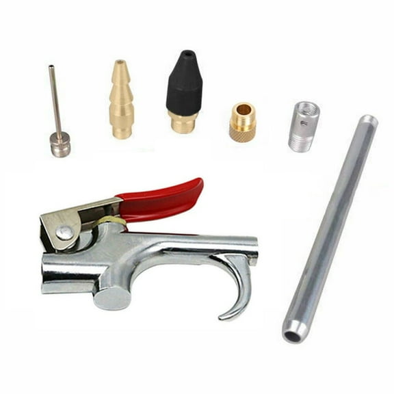 Homena 7pcs/Set Air Compressor Blow Nozzle Tip Needle Inflation Blower Accessory Kit 1/4 Inch NPT Air Inlet Air Tool Accessories