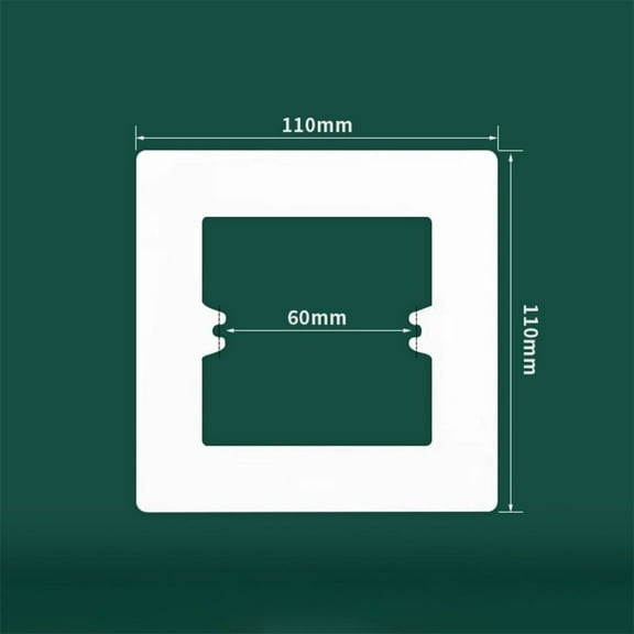 Homena 86 Type Switch Socket Wall Panel Decorative Frame Cover Wall Switch Bottom Box White Grey PC Switch Surround Plate