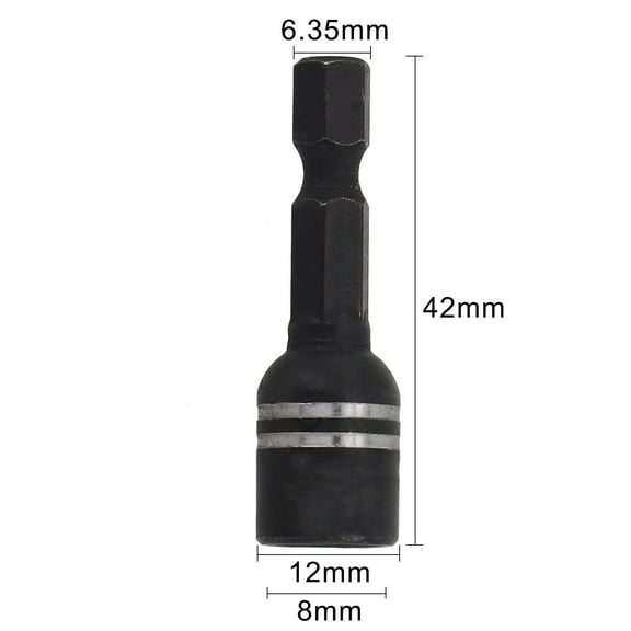 Homena 8mm Magnetic Nut Screwdriver Socket Bit Hex Shank Driver Adapter Socket Wrench Hexagon Socket Adapter For Supporting 42-60mm