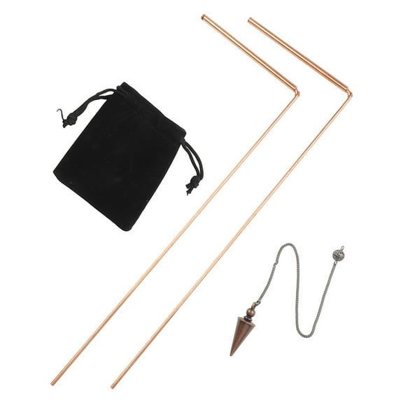 Homena 99.9% Copper Dowsing Rod Metal Detector Rod Copper Probe For Water Gold Finding Treasure Hunting Divination Tools