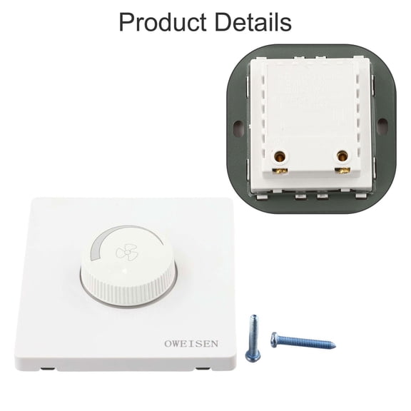 Homena AC 220V Dimmer Light Switch Adjustment Lighting Ceiling Fan Speed Control Switch For Lighting Control Ceiling Fan Speed Control