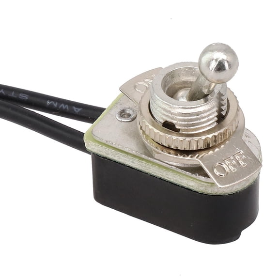 Homena AC 250V 6A Toggle Switch On-Off Prewired Toggle Switch SPST Rocker Switch Wire Leads For Car Dash Boat