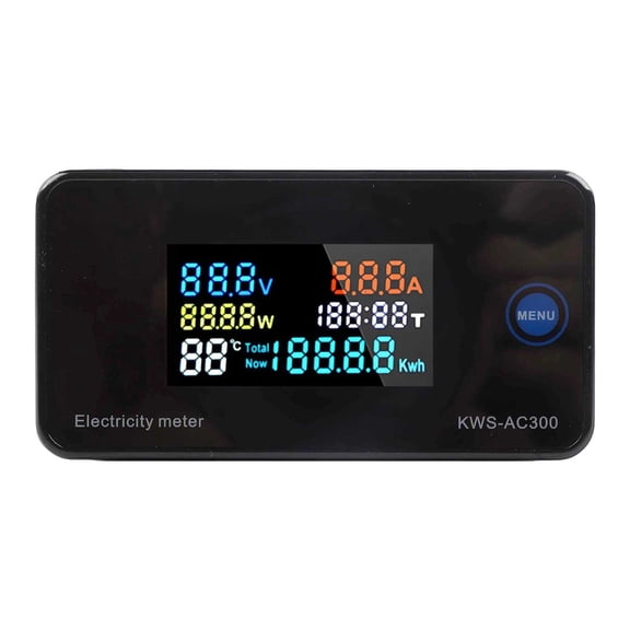Homena AC Voltage Meter KWh Meter Full-view LCD Display For Electrical Testing