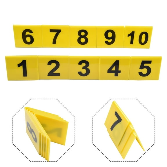 Homena Acrylic Table Tent Sign Restaurant Bar Table Number 1 - 10 Table Numbering