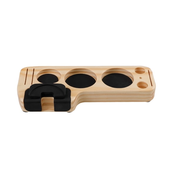 Homena Adjust Height Wooden Coffee Tamper Station:Coffee Tools for Elegant Storage