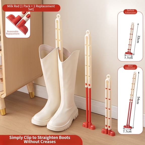 Homena Adjustable Boot Shaper Support Stand for Long Short Boots Avoiding Wrinkles Non
