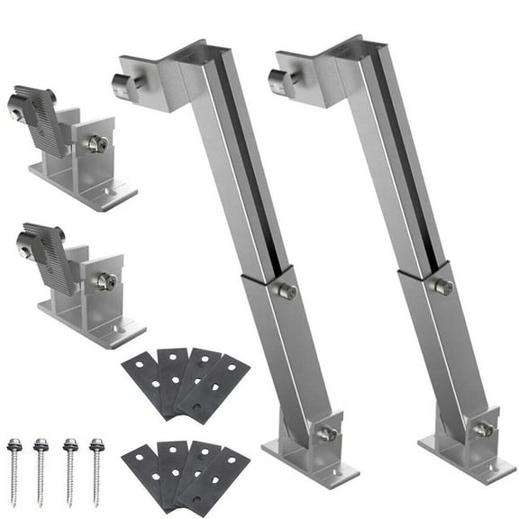 Homena Adjustable Solar Panel Mounting Brackets Quick Installation With Stainless Steel Fasteners For 15-30 Degrees Off-ground Solar