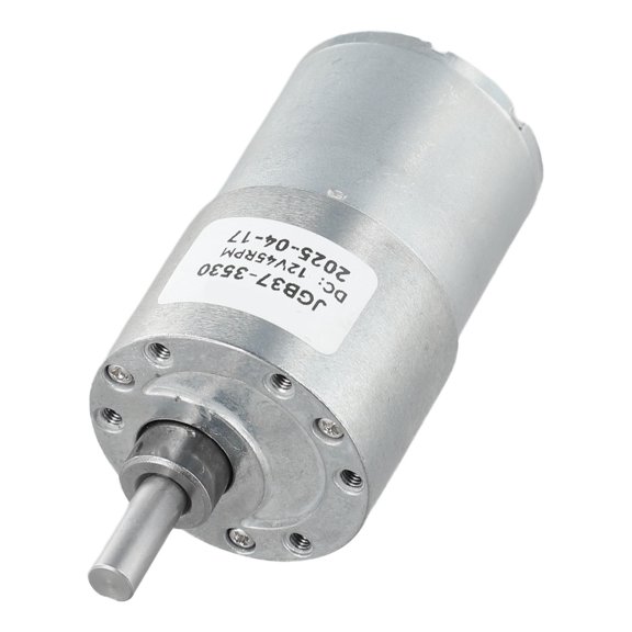 Homena Adjustable Speed JGB37 3530 DC Gear Motor 12V 45RPM with Bracket for Robotics