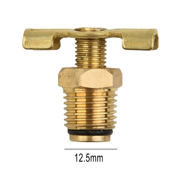 Homena Air Compressor Tank 1/4" Thread Drain-Plug Valve/tap/drain Cock With T-handle For Air Compressor Tank Replacement Part
