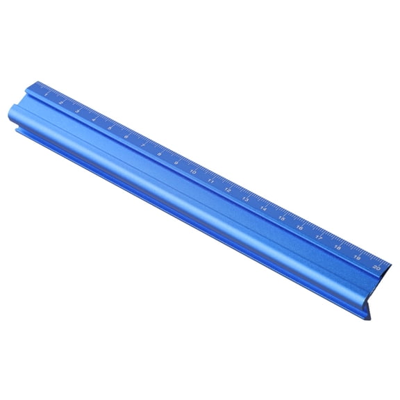 Homena Aluminum Woodworking Edge Rule Edge Measuring Square with Dual Scales for DIY