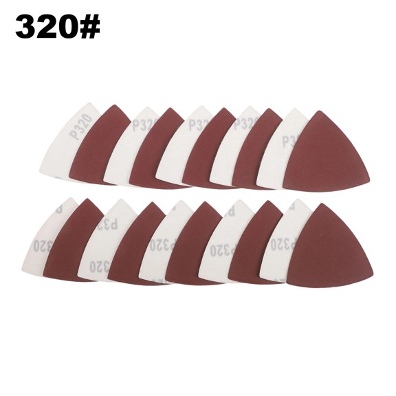 Homena Anti-static 20× Triangle Sandpaper Sanding Pad Rust Removal Sanding Sanding Sheets 3- 1/8 Inch 40-400Grit For Wood