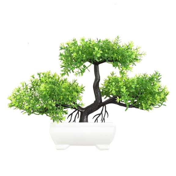 Homena Artificial Plastic Plants Bonsai Small Tree Simulation Pot Table Potted Ornaments Flower Garden Arrangement Home Table Decor